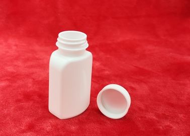 दवा पूर्ण सेट पीपी कैप एल्यूमीनियम लाइनर के लिए फ्लैट 40 मिलीलीटर वर्ग प्लास्टिक की बोतल